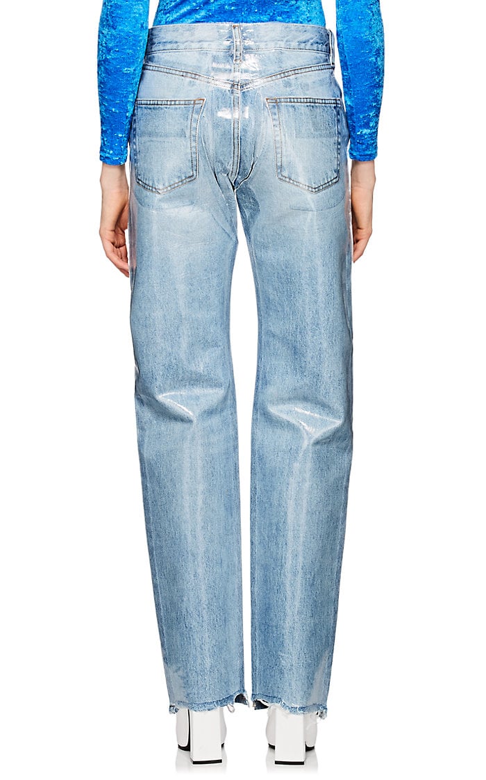 Balenciaga just released laminated jeans. Are you into this style of denim?